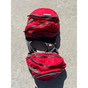 Ruffwear Palisades Pack Red Dog Backpack Hiking Camping Harness Medium